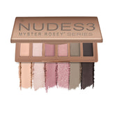 MYSTER ROSEY Nudes 3-Series mini palette opened, versatile nude shades for natural looks.