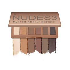 MYSTER ROSEY Nudes mini-paleta, diseño exterior compacto ideal para viaje.