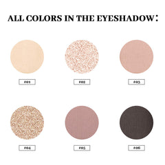 MYSTER ROSEY Nudes Series mini paleta, pigmentos intensos para color duradero.