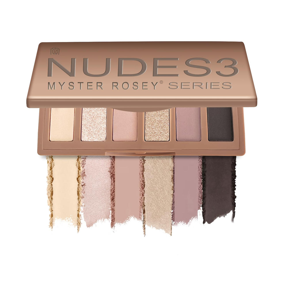 MYSTER ROSEY Nudes Series mini paleta, textura velvet para aplicación suave.