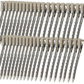 Mythos duck bill clip silver 3.46in securely holds hair during styling