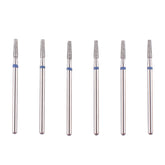 MZCMSL tapered barrel cuticle drill bit set with case for precise nail prep on the go.
