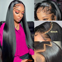 Mziio wig pre-plucked baby hair creates a seamless, natural-looking hairline and part