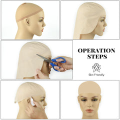 NACHLYNN bald cap application close-up to blend edges easily