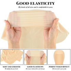 NACHLYNN nylon hair net close-up showing secure elastic fit