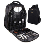NADAENMF Barber Organizer main compartment keeps tools secure for travel.