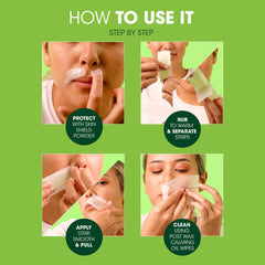 Nad's Facial Wax Strips for mono-brow hairs for neat brows
