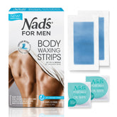 Nad's For Men body wax strips 20-count, ideal for at-home grooming.