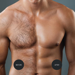 Nad's For Men cream used on arms with aloe vera soothing.
