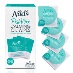 Nad's post-wax calming oil wipes refill pack enhances aftercare.