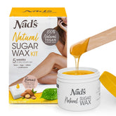 Nad's sugar wax kit no-heat application for smooth, long-lasting results.
