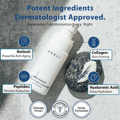 NAELI night cream front packaging displayed for premium anti-aging ritual