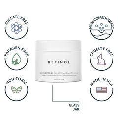 NAELI Retinoid Night Cream jar closeup highlighting creamy texture.