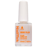Nail Tek Ridge Filler Formula 2: botella clara para una base suave y fortalecedora.