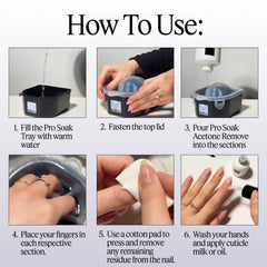 Nailboo acetona para uñas artificiales, elimina capas sin daño.