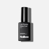 Nailboo botella de base para dip, enfoque en la capa base y adherencia superior.
