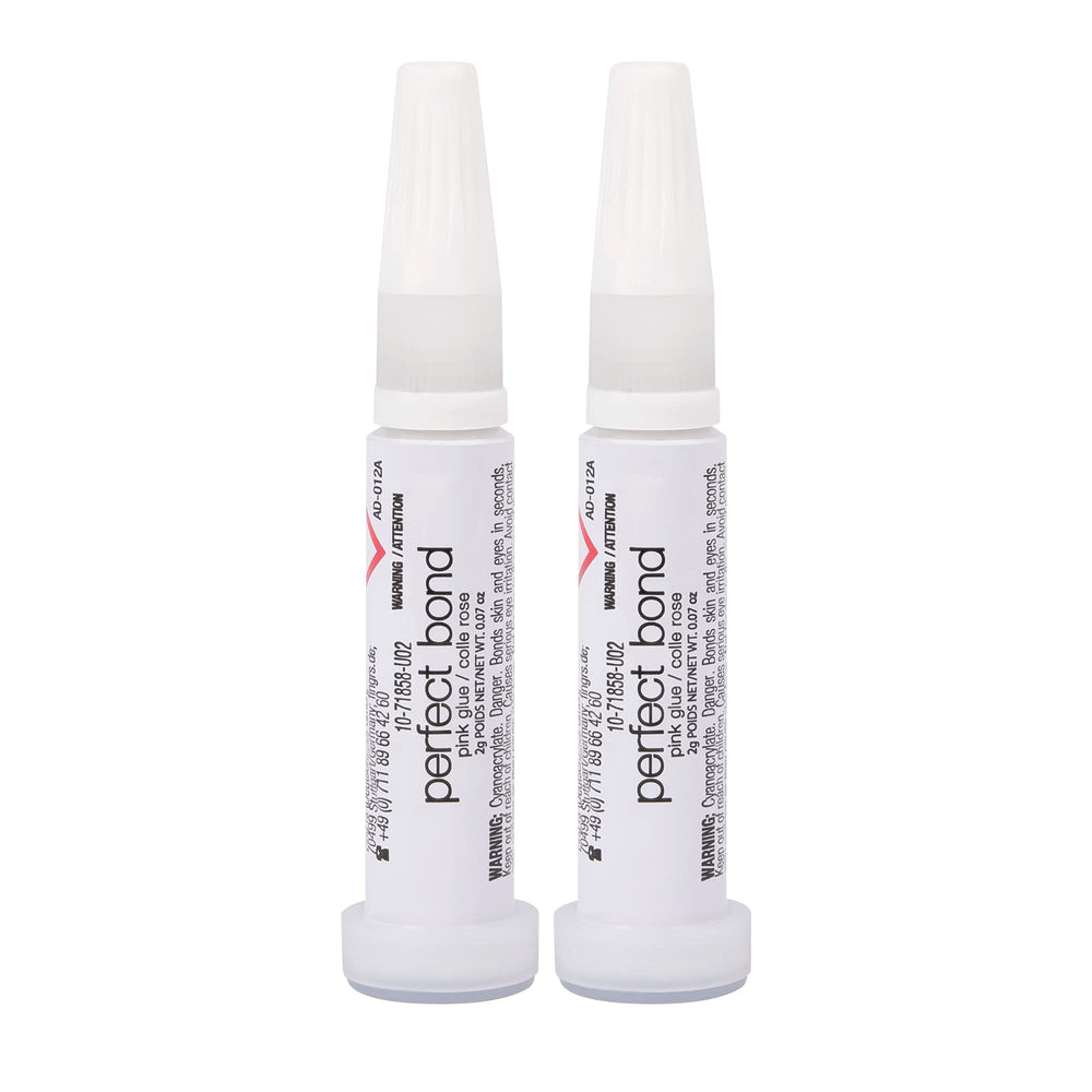 Nailene Perfect Bond Glue bottle showing fast bonding on nails.