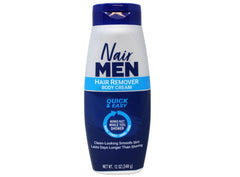 Nair Hair Remover for Men used on back, chest, legs, and arms for smooth skin