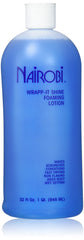 Nairobi Wrapp-It Shine foaming lotion bottle for easy dispensing.