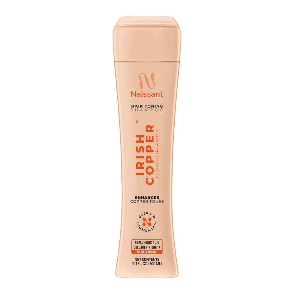 Naissant Irish Copper Hair Toning Mask bottle front, color-depositing formula for vivid copper results.