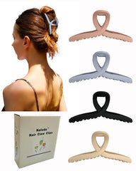 Nalodu butterfly clip matte finish highlights subtle, comfortable wear.