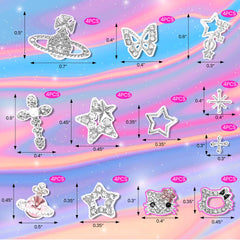 Namifin planet charms give cosmic vibes to nail art.