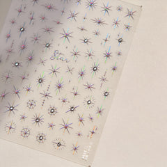 Namrec pegatinas estrella efecto metálico rosado oro 3 hojas: glamour duradero.
