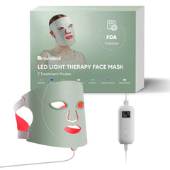 Nanoleaf LED light therapy mask front view offers full-face coverage for easy sessions