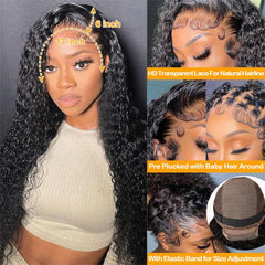 NANTLIY HD transparent lace front wig blends with skin tone.