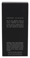 NARCISO RODRIGUEZ Pure Musc glass bottle reflecting warm musk tones and subtle florals.