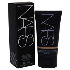 NARS Pure Radiant Tinted Moisturizer swatch highlights natural glow and color matching.
