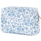 Narwey cute floral makeup bag with main compartment keeps your essentials organized on the go.