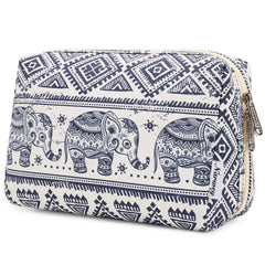 Narwey elephant makeup bag front view showing compact storage for travel essentials