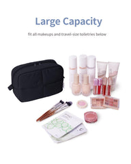 Narwey travel makeup bag interior layout with pockets for organization