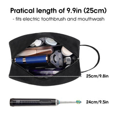Narwey travel toiletry bag side handle, sturdy carry for effortless transport on trips.