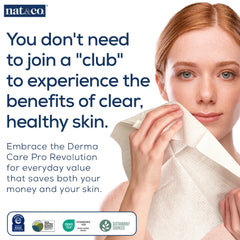 Nat.&Co. Derma Care Pro, uso húmedo para desmaquillar con cuidado.