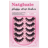 Natgluzie wispy lash strips for a soft defined cat eye look