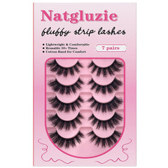 Natgluzie wispy lash strips for a soft defined cat eye look