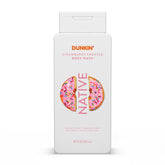 Gel de ducha Native Dunkin Fresa Glaseada, botella vertiendo para uso diario aromático