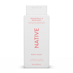 Gel de ducha Native con espuma lujosa para una experiencia suave.