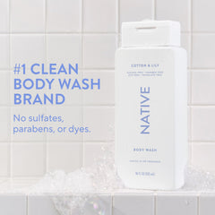 Native Body Wash sin sulfatos para piel sensible y uso diario