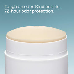 Native Cashmere & Rain deodorant stick being applied smoothly on skin for quick-dry feeling.