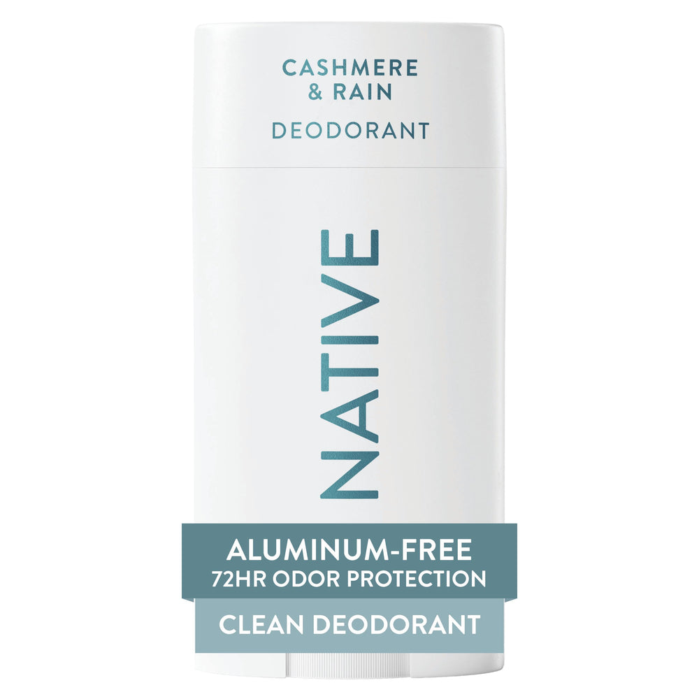 Native Cashmere & Rain frente del desodorante: protección diaria discreta.