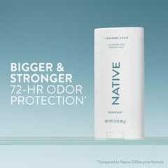 Native desodorante, protección de 72 horas para todo el día.