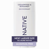 Native desodorante: aplicación suave para uso cómodo todo el día.