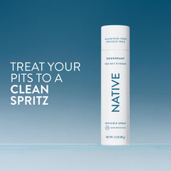 Native spray desodorante, aplicación suave y secado rápido