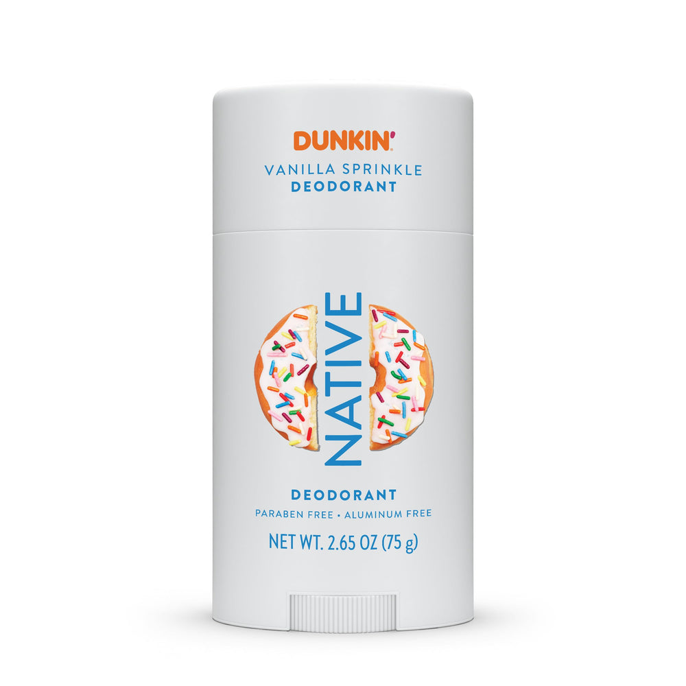 Desodorante Native Dunkin edición limitada con aroma Vainilla Espolvoreada y frescura duradera