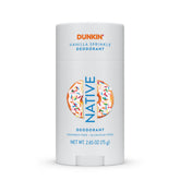 Desodorante Native Dunkin edición limitada con aroma Vainilla Espolvoreada y frescura duradera