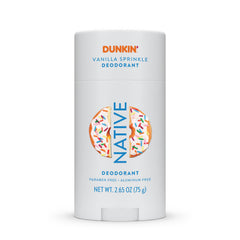Desodorante Native Dunkin edición limitada con aroma Vainilla Espolvoreada y frescura duradera