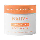 Native exfoliante corporal en bote, exfoliación suave para piel sedosa
